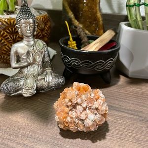 Large Aragonite Star Crystal Cluster